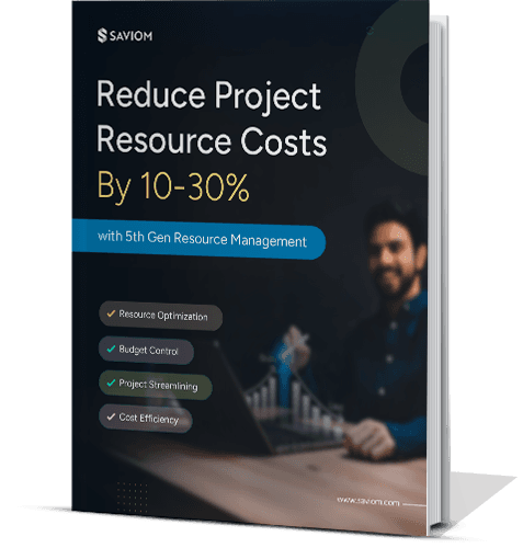eBook on reduce project resource costs by 10-30% with 5th gen resource management