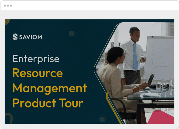 SAVIOM's next-gen Resource management Software