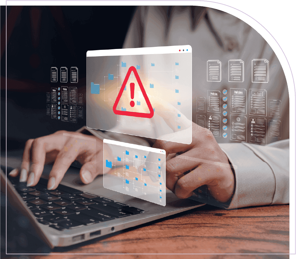 Business professional monitoring project risks to improve delivery readiness