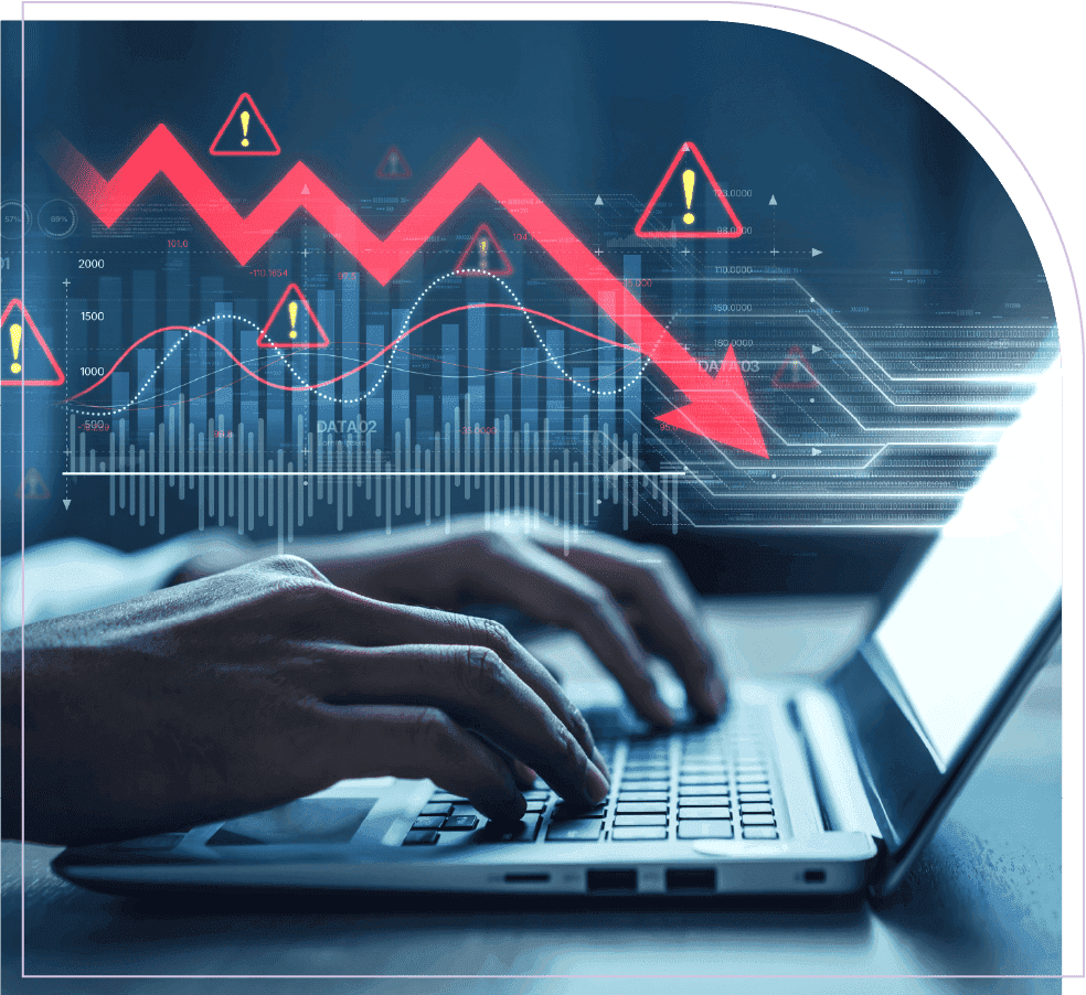 A project manager analyzing project portfolio risks
