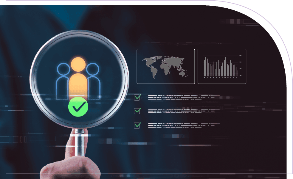 Visual showing workforce skills forecasting, talent selection, and analytics