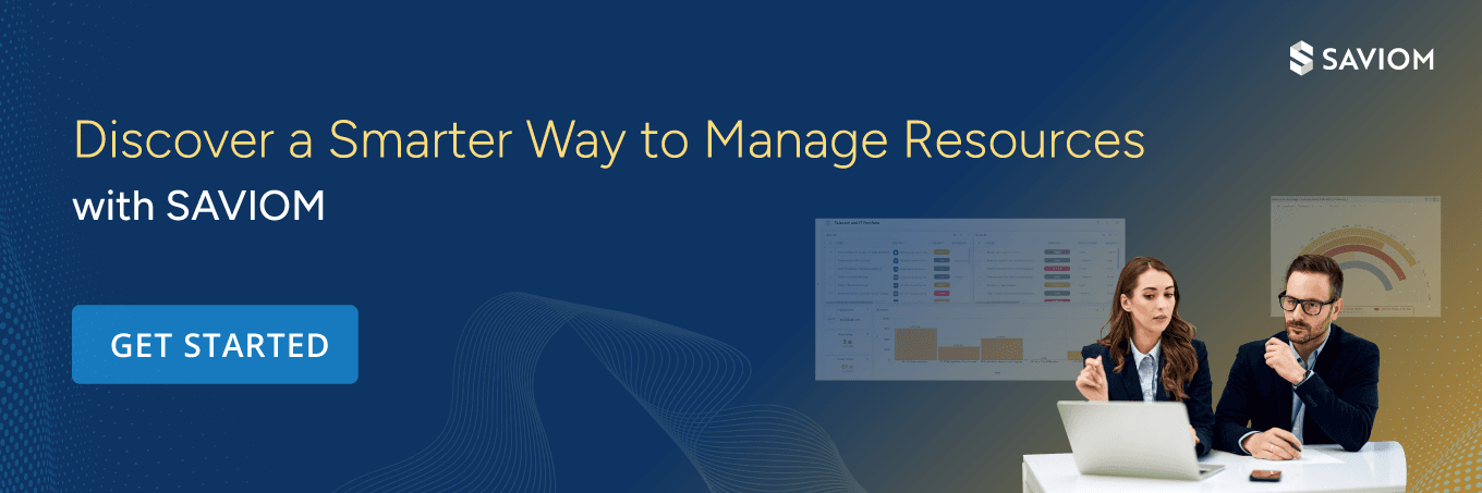 Banner highlighting a smarter way to manage resources with SAVIOM