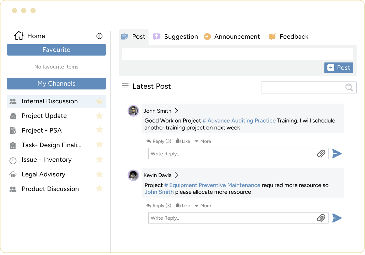 SAVIOM's collaboration platform for remote teams
