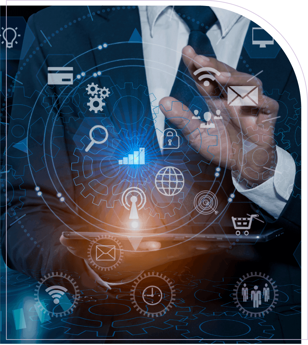 Business leader monitoring operations for emerging delivery risks
