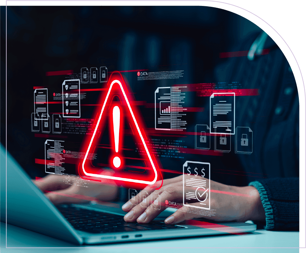 Professional analyzing project profitability risks, cost warnings, data checks, and financial control indicators