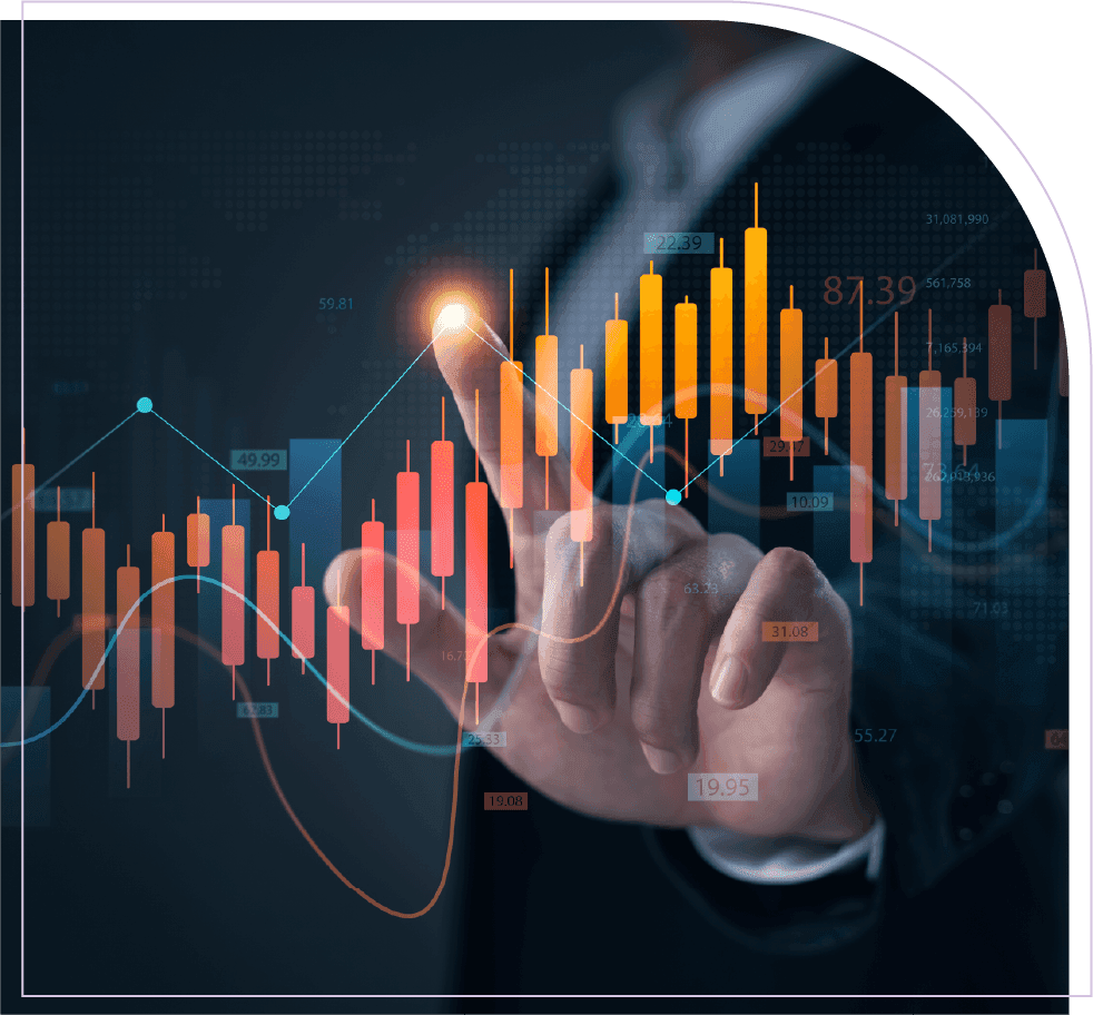 Business leader reviewing resource ROI improvement trends