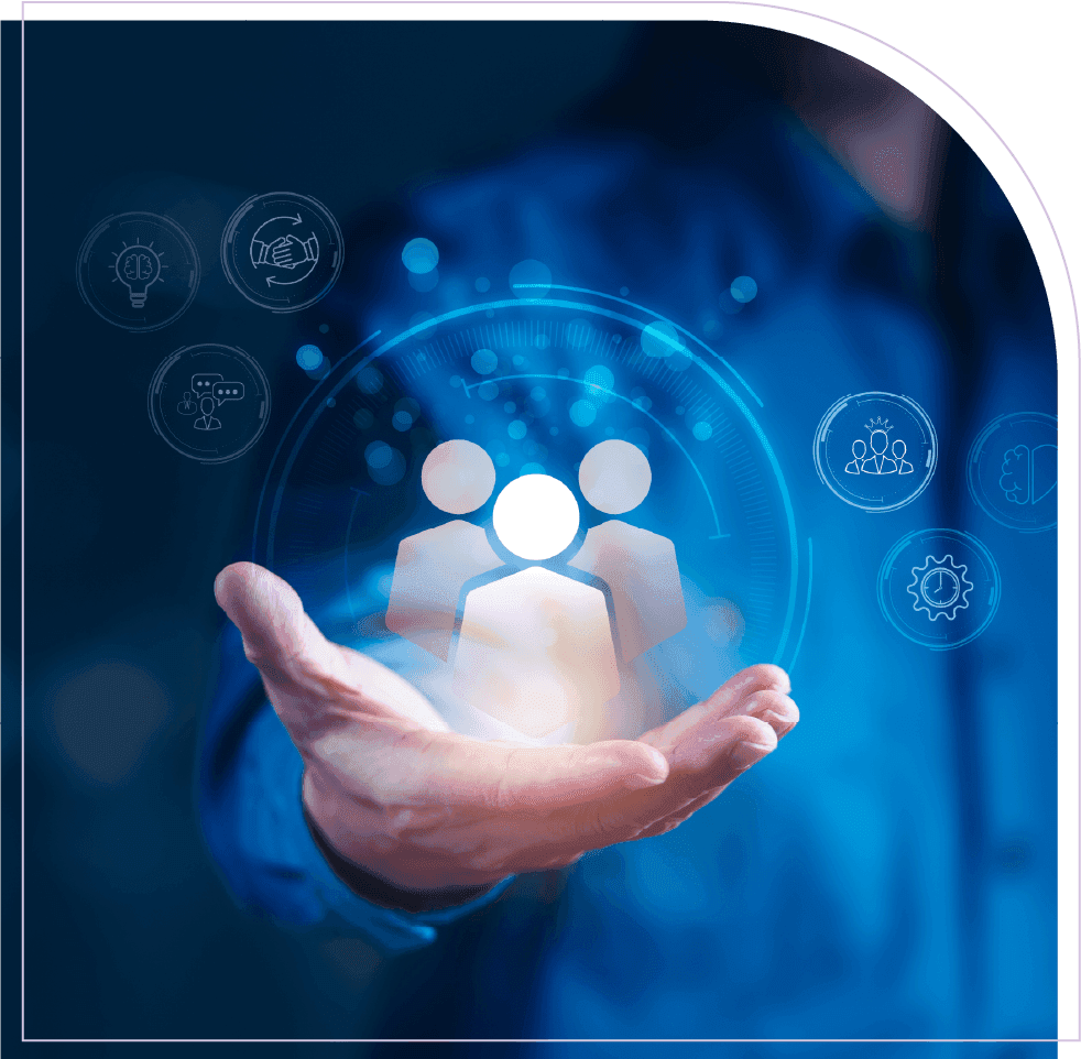 Professional analyzing available relevant resources for specialized work