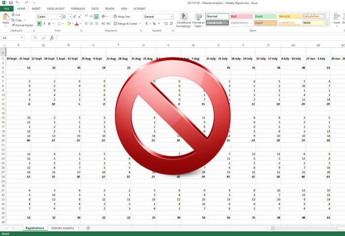 say no to spreadsheets image