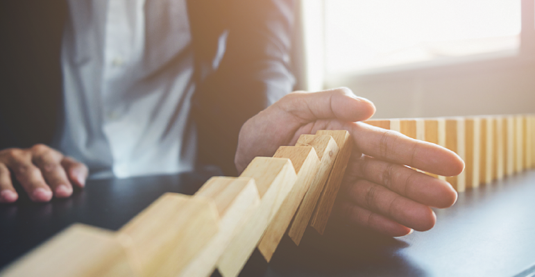 Image showing a project manager trying to the organize the changes in the organization.