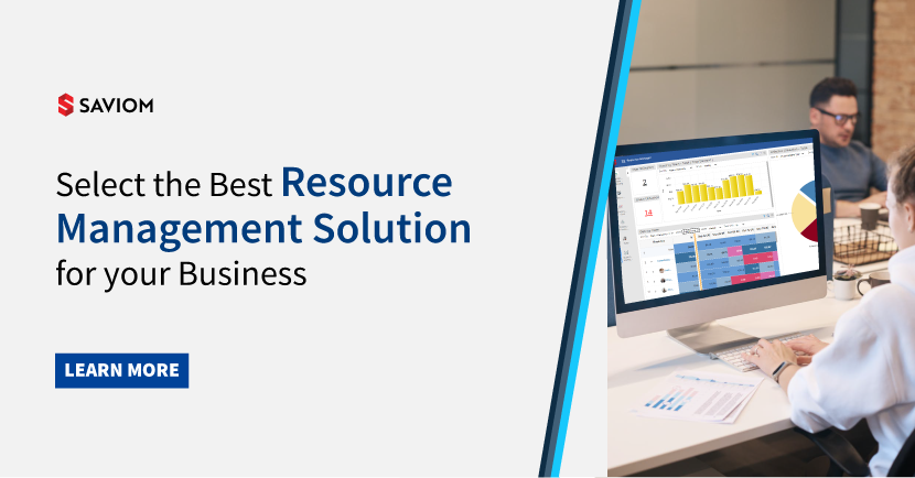 Banner showing select the best resource management solution for your business