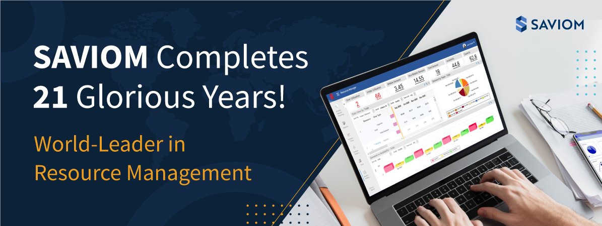 World-Leader in the Project Resource Management Realm, Saviom, Celebrates 21 Years