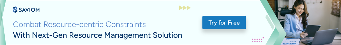 Banner displaying overcome resource constraints with resource management software