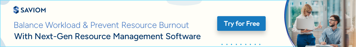 Banner displaying balance workload and prevent burnout with resource management software