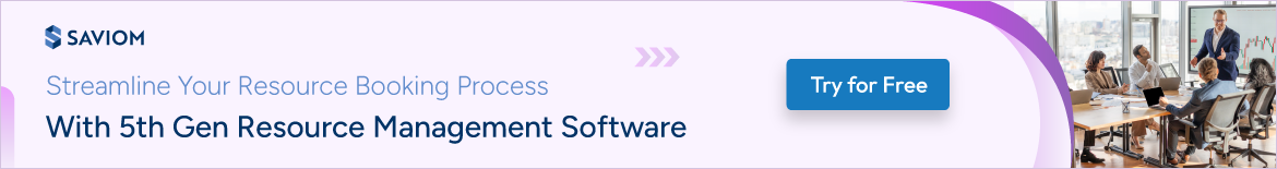 Banner showcasing streamline your resource booking process with 5th gen resource management software