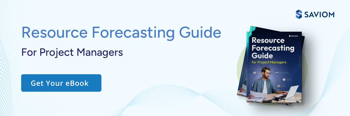 Banner promoting the resource forecasting eBook.