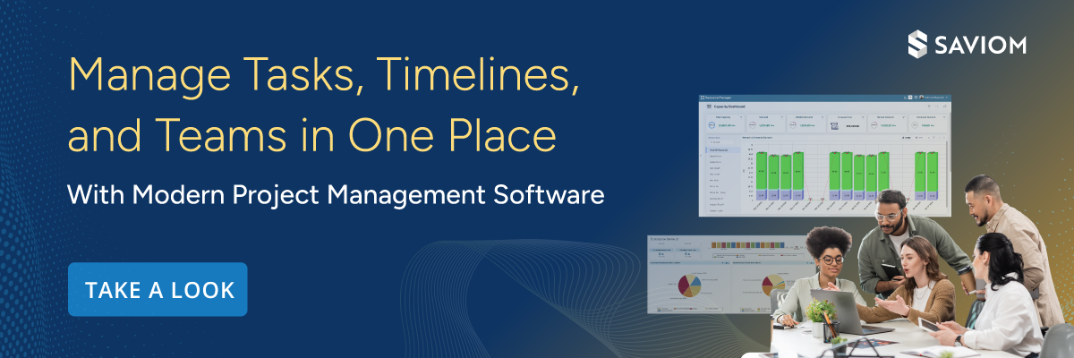  Banner displaying a modern project management software to manage tasks, timelines, and teams.